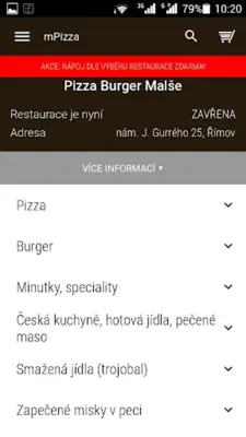 Pizza Burger Malše android App screenshot 4